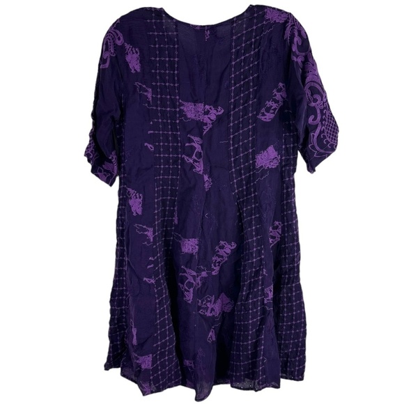 Johnny Was Runswick Lora Tunic Grape Royale SZ XXS - Picture 6 of 7